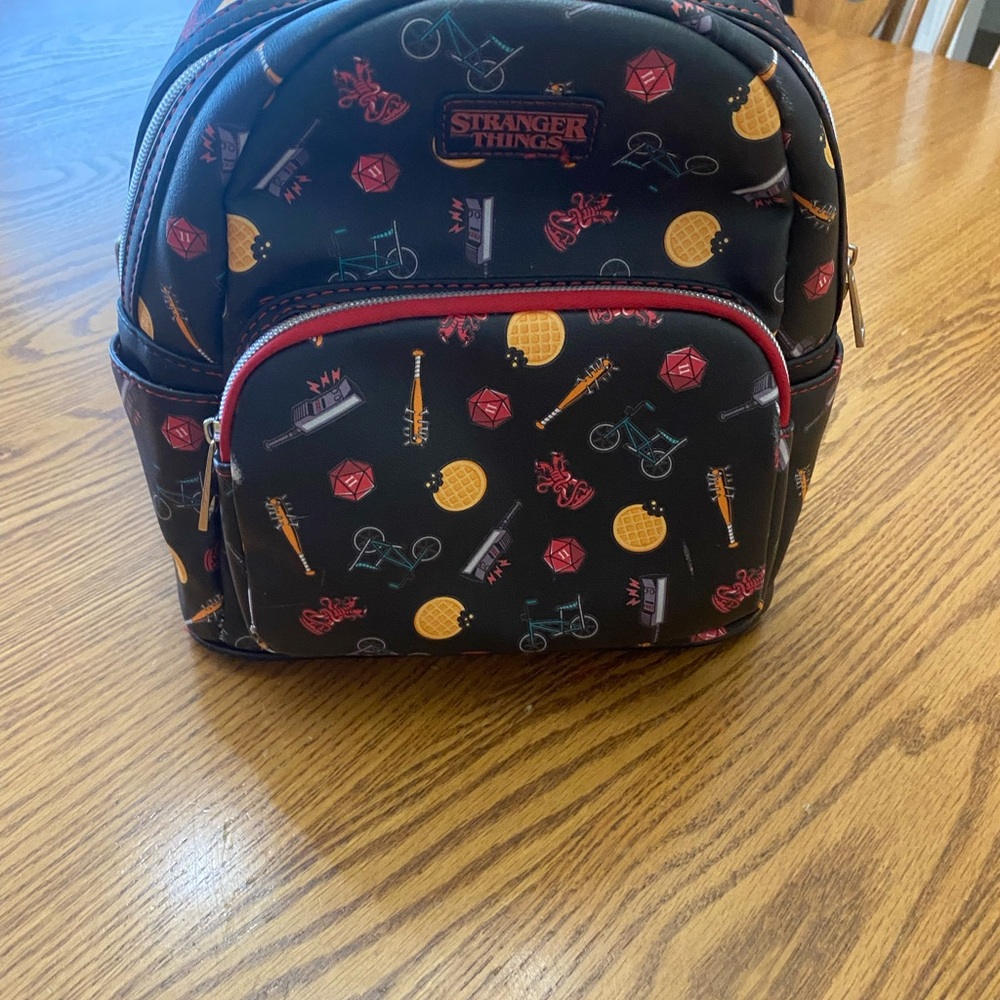 Stranger Things Black Backpack With Colorful Icons - image 2